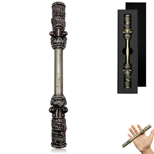 Goldener Knüppel für DND Spinner Würfel, 6-in-1 Metallwürfelset mit Geschenketui für Dungeons and Dragons Geschenke, polyedrische Rollenspielwürfel, D&D Tabletop-RPG-Zubehör für Spieler (Blutfleck) Goldener Knüppel für DND Spinner Würfel, 6-in-1 Metallwürfelset mit Geschenketui für Dungeons and Dragons Geschenke, polyedrische Rollenspielwürfel, D&D Tabletop-RPG-Zubehör für Spieler (Blutfleck) von FLUEFOWL