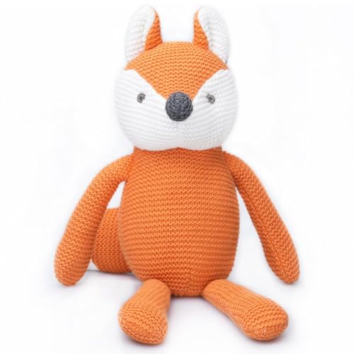 FLUFFYFUN 100% Bio-Baumwolle Kuscheltier Baby Fuchs Orange18cm - stofftier für Neugeborene FLUFFYFUN 100% Bio-Baumwolle Kuscheltier Baby Fuchs Orange18cm - stofftier für Neugeborene von FLUFFYFUN