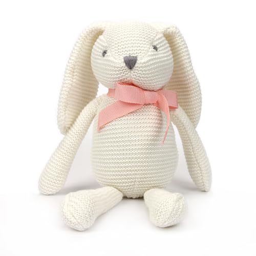 FLUFFYFUN 100% Bio-Baumwolle Kuscheltier Baby Hase Weiß 18cm, stofftier für Neugeborene FLUFFYFUN 100% Bio-Baumwolle Kuscheltier Baby Hase Weiß 18cm, stofftier für Neugeborene von FLUFFYFUN