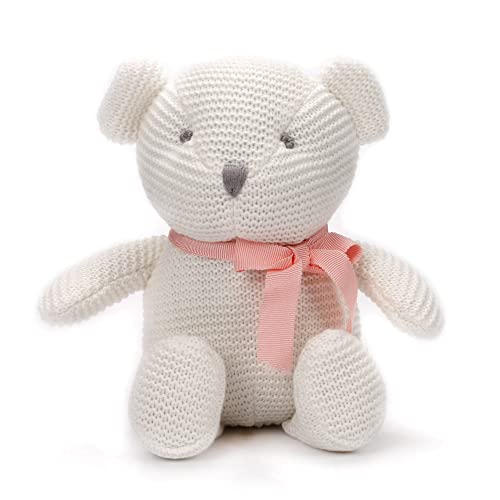 FLUFFYFUN 100% Bio-Baumwolle Kuscheltier Baby Teddybär Weiß 16.5cm, stofftier für Neugeborene FLUFFYFUN 100% Bio-Baumwolle Kuscheltier Baby Teddybär Weiß 16.5cm, stofftier für Neugeborene von FLUFFYFUN