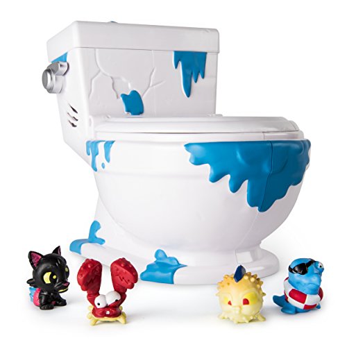 FLUSH FORCE 6039853 - Collect - a - Bowl Sammelklo, Sammelklo, für Figurensammlung, 4 Exklusive Figuren, Multicolour von FLUSH FORCE