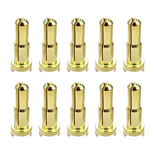 10pcs 4mm bis 5mm Low-Profile Bullet Connectors Adapter Stecker Reduzierer für RC Auto ESC Batterie (4mm bis 5mm) von FLY RC