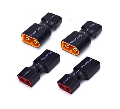 4pcs XT60 Stecker zu Dekan Buchse T-Stecker Adapter Keine Kabel RC LiPo Batterieanschlüsse von FLY RC