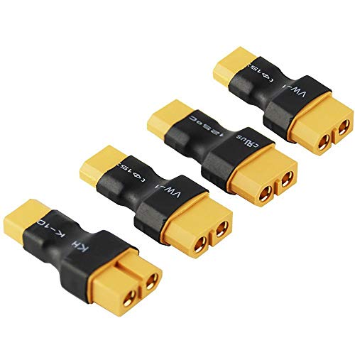 4 stücke Männlich XT30 zu Weiblich XT60 Adapter für Drone FPV Wireless Connector (Packung von 4) von FLY RC