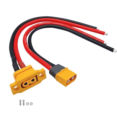 Amass XT60H XT60E-F Stecker männlich weiblich Verlängerungsstecker Adapter mit Mantelgehäuse mit 12AWG 20cm Silikondraht für RC Lipo Akku FPV Racing Drohne Amass XT60H XT60E-F Stecker männlich weiblich Verlängerungsstecker Adapter mit Mantelgehäuse mit 12AWG 20cm Silikondraht für RC Lipo Akku FPV Racing Drohne von FLY RC