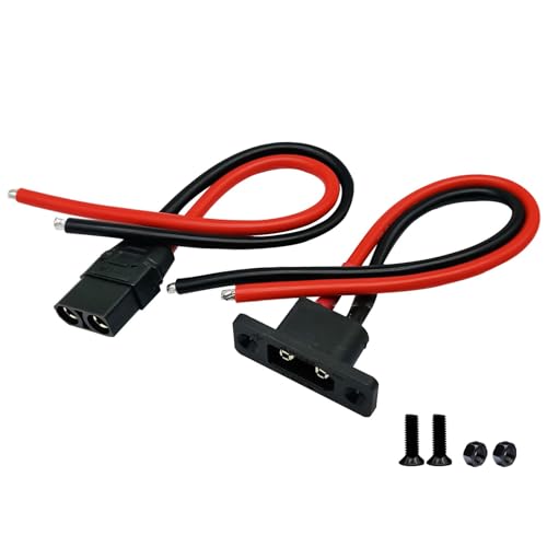 Amass XT90H XT90E-M Stecker männlich weiblich Verlängerungsstecker Adapter mit Mantelgehäuse mit 10AWG 20cm Silikondraht für RC Lipo Akku FPV Racing Drohne Amass XT90H XT90E-M Stecker männlich weiblich Verlängerungsstecker Adapter mit Mantelgehäuse mit 10AWG 20cm Silikondraht für RC Lipo Akku FPV Racing Drohne von FLY RC