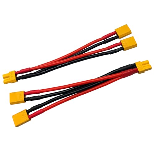 XT30 Stecker Parallel Batterieanschluss 2 Stecker auf 1 Buchse Y Splitter Kabelbaum Adapterkabel 1 Buchse auf 2 Stecker für RC Auto LKW Boot Multicopter Quadcopter Lipo Batterie XT30 Stecker Parallel Batterieanschluss 2 Stecker auf 1 Buchse Y Splitter Kabelbaum Adapterkabel 1 Buchse auf 2 Stecker für RC Auto LKW Boot Multicopter Quadcopter Lipo Batterie von FLY RC