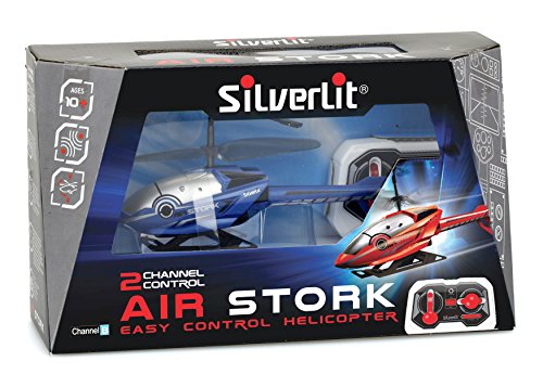 FLYBOTIC 84782 Air Stork by Silverlit, Ferngesteuerter Hubschrauber, Kinderspielzeug, Infrarot Technologie, einfache Steuerung, 18 cm, blau oder gelb, ab 10 Jahren von FLYBOTIC