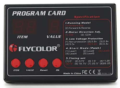 FLYCOLOR FlyMonster Programmierungskarte für ferngesteuerte RC-Boote Schiff ESC Elektronischer Geschwindigkeitsregler von FLYCOLOR