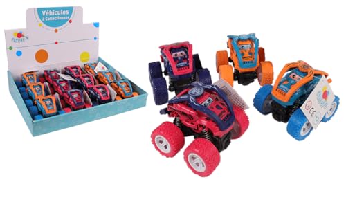 FLYPOP'S Futuristic Friction-020363, Verschiedene Modelle, Kunststoff-Spielzeug für Kinder, Sammlerstück, Miniatur, 9 cm x 7,5 cm, ab 3 Jahren (MGM 020363) von FLYPOP'S
