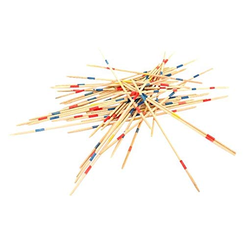 FLYPOP'S - Mikado - Geschicklichkeitsspiel - 140781LIN - Mehrfarbig - Holz - 2 bis 6 Spieler - Kinderspielzeug - Gesellschaftsspiele - Reisespiele - 18 cm x 1 cm - Ab 4 Jahren von FLYPOP'S