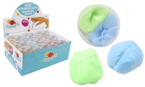 FLYPOP'S - Pack mit 12 hüpfenden Teigdosen - Kreatives Hobby - 034272PA - Mehrfarbig - Kind - Erwachsener - Rehabilitation - Angst - Sensorisches Spielzeug - 7 cm x 3,6 cm - Ab 3 Jahren FLYPOP'S - Pack mit 12 hüpfenden Teigdosen - Kreatives Hobby - 034272PA - Mehrfarbig - Kind - Erwachsener - Rehabilitation - Angst - Sensorisches Spielzeug - 7 cm x 3,6 cm - Ab 3 Jahren von FLYPOP'S
