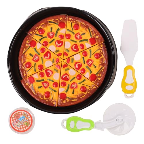 FLYPOP'S - Party Pizza - Rollenspiel - 033632 - Mehrfarbig - Kunststoff - Küche - Kinderspielzeug - Geschenk - Lebensmittel - 17,5 cm - Ab 3 Jahren von FLYPOP'S