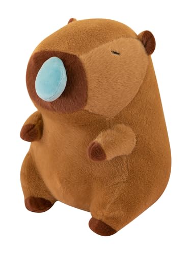 FLyifE Capybara, simulierte Tierpuppe, rotzförmiger Anhänger zum Ziehen, Plüschtier für Plüschtierliebhaber, Plüschtier für Mädchen, Jungen und Babys Kuscheltier (35cm) von FLyifE