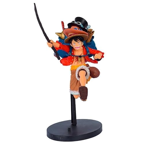 Pirat Anime Figur, Anime Figur Model, Strohhut Lu-ffy Anime Figuren Collectible Gift Desktop Dekoration Kuchen Toppers Modell Geschenk Für Fans, 19.8cm von FLyifE