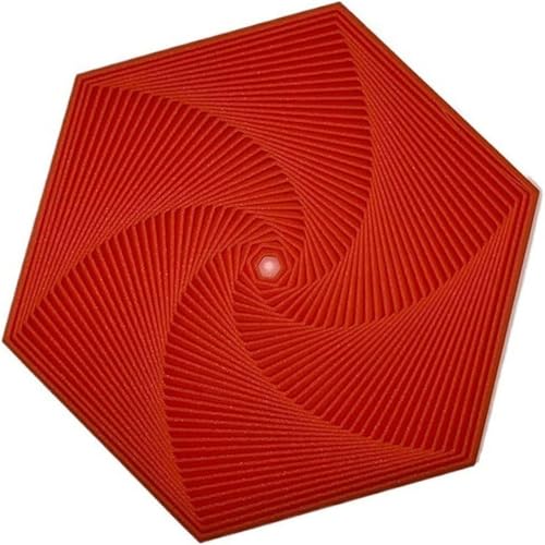 Fractal Fidget Hexagon, 2024 Neu Hexagon Spiral Spielzeug, 3D-Druck Hexagon Cube Fidget Gear Spielzeug, Perfekt für Stress und Angst Fidget Spielzeug， Achtsames Meditationswerkzeug (rosa) von FMNGOP