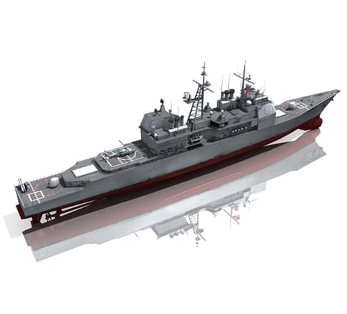 FMOCHANGMDP Aegis Cruiser USS Bunker Hill Missile Cruiser 1991 Maßstab 1/700 Modellbausatz Flugzeugträger, Spielzeug und Geschenke für Erwachsene, 12 Zoll von FMOCHANGMDP