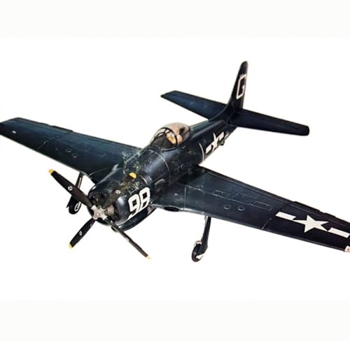 FMOCHANGMDP Fighter 3D Puzzles Plastikmodellbausätze, Maßstab 1:72 F8F-2 Bearcat Modell, Spielzeug Für Erwachsene Und Geschenk von FMOCHANGMDP