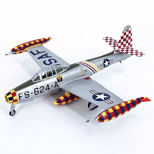 FMOCHANGMDP Flugzeug Kunststoff Modelle, 1/72 Skala US F-84E Jet Fighter Modelle, Spielzeug und Geschenke für Erwachsene, 6.4 x 6.9Inchs von FMOCHANGMDP