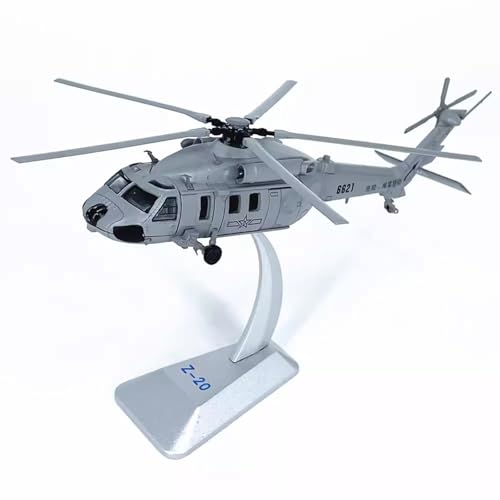 FMOCHANGMDP Flugzeug Legierung Modelle, 1/100 Skala Chinese Z-20 Helicopter Modelle, Spielzeug und Geschenke für Erwachsene, 7 x 6,1 Zoll von FMOCHANGMDP