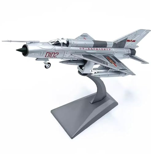 FMOCHANGMDP Flugzeug Legierung Modelle, 1/72 Skala PLA J-7 Fighter Modelle, Spielzeug und Geschenke für Erwachsene, 8,5 x 4,2 Zoll von FMOCHANGMDP