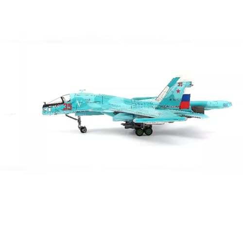 FMOCHANGMDP Flugzeug Legierung Modelle, 1/72 Skala Russian Air Force SU-34 Platypus Bomber Modelle, Spielzeug und Geschenke, 12.6 x 8.3Inchs von FMOCHANGMDP