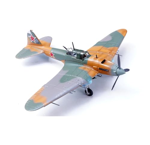 FMOCHANGMDP Flugzeug Legierung Modelle, 1/72 Skala Soviet IL2 Sturmovik Attack Aircraft Modelle, Spielzeug und Geschenke für Erwachsene, 6.3 x 7.9Inchs von FMOCHANGMDP