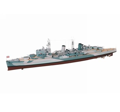 FMOCHANGMDP HMS Belfast Light Cruiser Maßstab 1/700 Modellbausatz Flugzeugträger, Spielzeug und Geschenke für Erwachsene,11 Zoll von FMOCHANGMDP