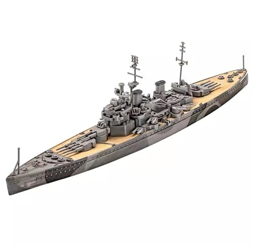 FMOCHANGMDP HMS Duke of York Battleship Maßstab 1/1200 Modellbausatz Flugzeugträger, Spielzeug und Geschenke für Erwachsene, 7,5 x 1 Zoll von FMOCHANGMDP