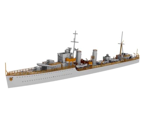 FMOCHANGMDP HMS Glowworm 1938 British G-Class Destroyer Maßstab 1/700 Modellbausatz Flugzeugträger, Spielzeug und Geschenke für Erwachsene, 5,5 Zoll von FMOCHANGMDP