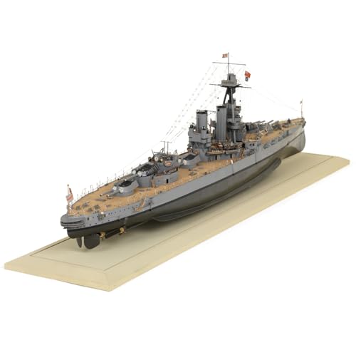 FMOCHANGMDP HMS Iron Dunk Battleship 1914 Maßstab 1/700 Modellbausatz Flugzeugträger, Spielzeug und Geschenke für Erwachsene,11 Zoll von FMOCHANGMDP