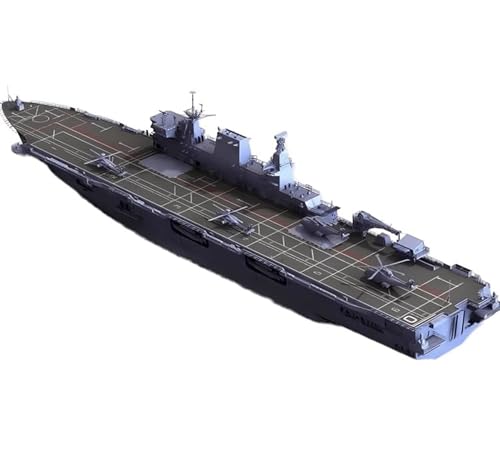 FMOCHANGMDP HMS Ocean Amphibious Assault Ship Maßstab 1/700 Modellbausatz Flugzeugträger, Spielzeug und Geschenke für Erwachsene,10,5 Zoll von FMOCHANGMDP