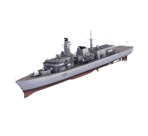 FMOCHANGMDP HMS Type 23 Frigate Monmouth F235 Maßstab 1/700 Modellbausatz Flugzeugträger, Spielzeug und Geschenke für Erwachsene, 7.5Zolls von FMOCHANGMDP