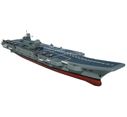 FMOCHANGMDP INS Viraat R22 Aircraft Carrier Maßstab 1/700 Modellbausatz Flugzeugträger, Spielzeug und Geschenke für Erwachsene,12,8 Zoll von FMOCHANGMDP