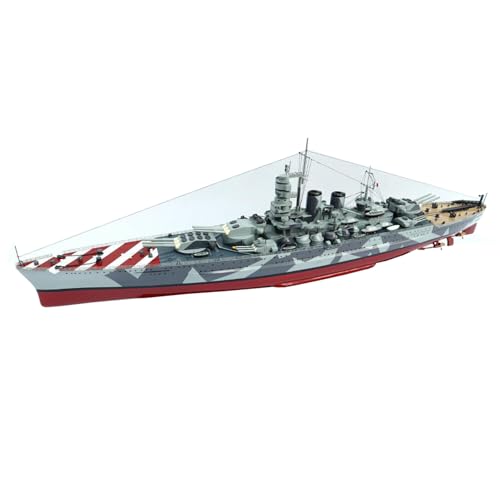 FMOCHANGMDP Italian Navy Battleship RN Roman 1943 Maßstab 1/700 Modellbausatz Flugzeugträger, Spielzeug und Geschenke für Erwachsene, 13.4Zolls von FMOCHANGMDP