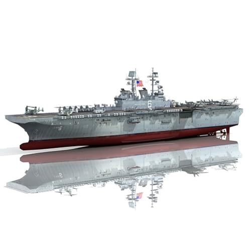 FMOCHANGMDP USS America Amphibious Assault Ship LHA-6 Maßstab 1/700 Modellbausatz Flugzeugträger, Spielzeug und Geschenke für Erwachsene,14,6 Zoll von FMOCHANGMDP