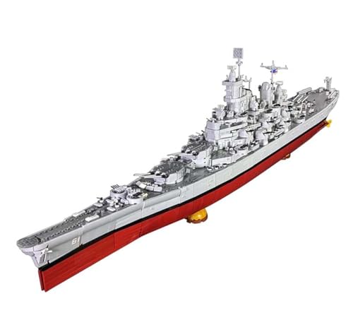 FMOCHANGMDP USS Battleship Lowa BB-61 Maßstab 1/350 Modellbausatz Flugzeugträger, Spielzeug und Geschenke für Erwachsene,30,4 x 4 Zoll von FMOCHANGMDP