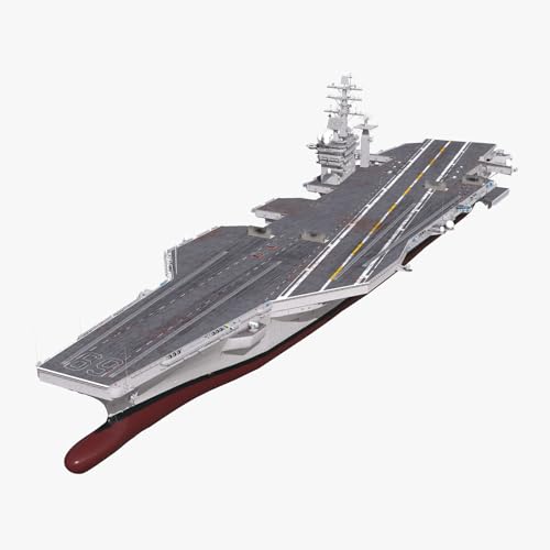 FMOCHANGMDP USS Dwight D. Eisenhower CVN-69 1978 Maßstab 1/700 Modellbausatz Flugzeugträger, Spielzeug und Geschenke für Erwachsene,19 Zoll von FMOCHANGMDP