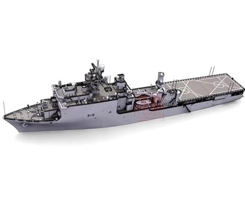 FMOCHANGMDP USS LSD-47 Rushmore Amphibious Landing Ship Maßstab 1/700 Modellbausatz Flugzeugträger, Spielzeug und Geschenke für Erwachsene,10,5 Zoll von FMOCHANGMDP