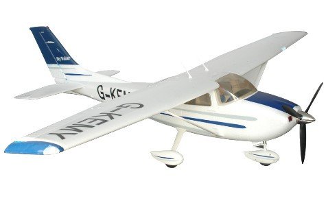 FMS Cessna 182 MK 2 1400 Series ARTF, Lights no Tx/Rx/Battery - Blue von FMS