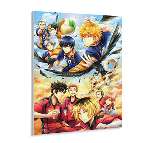 Puzzle 1000 Teile Anime Haikyuu Poster PapierKinderspielzeug Dekompressionsspiel（38x26cm）-469 von FOBZZY