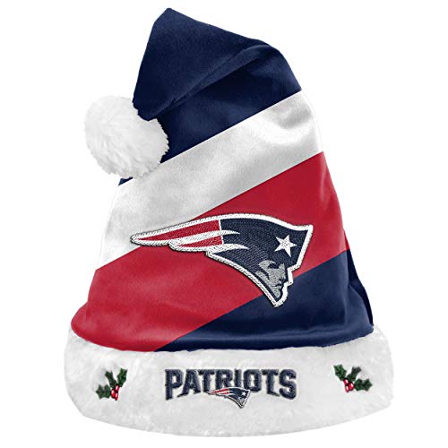 FOCO New England Patriots NFL 2021 Colorblock Santa Hat - Stück von FOCO