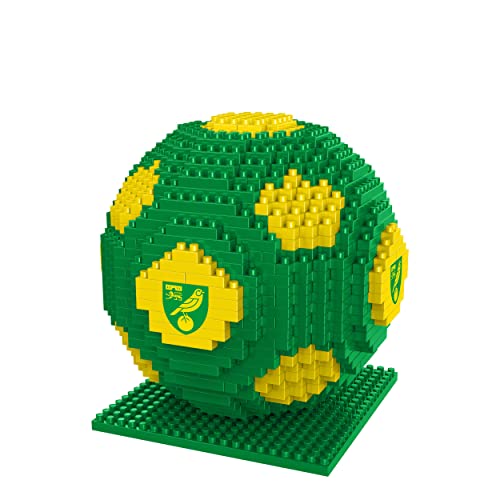 FOCO 3D-Fußball-Spielzeugmodell aus Brxlz-Bausteinen, offizielles Lizenzprodukt, Norwich City FC von FOCO