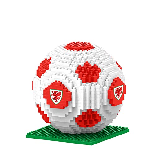 FOCO Offiziell lizenziertes Wales BRXLZ Bricks 3D-Fußball-Spielzeugmodell von FOCO