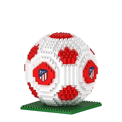 FOCO Offizielles Lizenzprodukt Atletico Madrid BRXLZ-Steine 3D-Fußball BAU-Set von FOCO