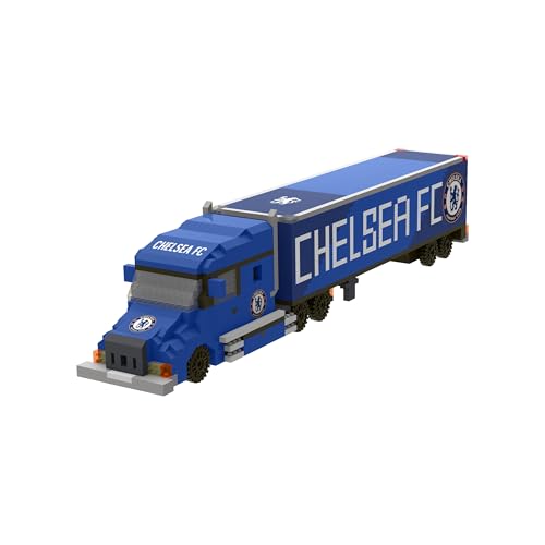 FOCO Offizielles Lizenzprodukt BRXLZ-Steine 3D-Fußball-LKW BAU-Set (Chelsea FC) von FOCO