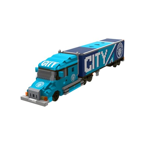 FOCO Offizielles Lizenzprodukt BRXLZ-Steine 3D-Fußball-LKW BAU-Set (Manchester City FC) von FOCO