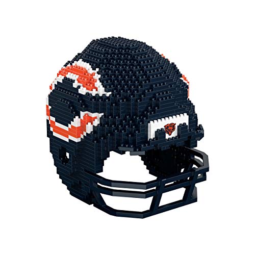 FOCO Offizielles Lizenzprodukt BRXLZ-Steine 3D-Replik-Helm BAU-Set (Chicago Bears) von FOCO