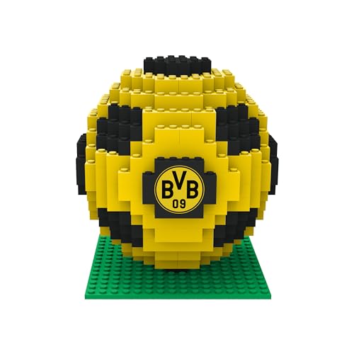 FOCO Offizielles Lizenzprodukt Borussia Dortmund BRXLZ XL-Steine 3D-Fußball-Aufbau BAU-Set von FOCO