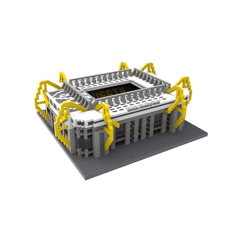 FOCO Offizielles Lizenzprodukt Borussia Dortmund Signal Iduna Park BRXLZ-Steine 3D-Fußballstadion BAU-Set von FOCO